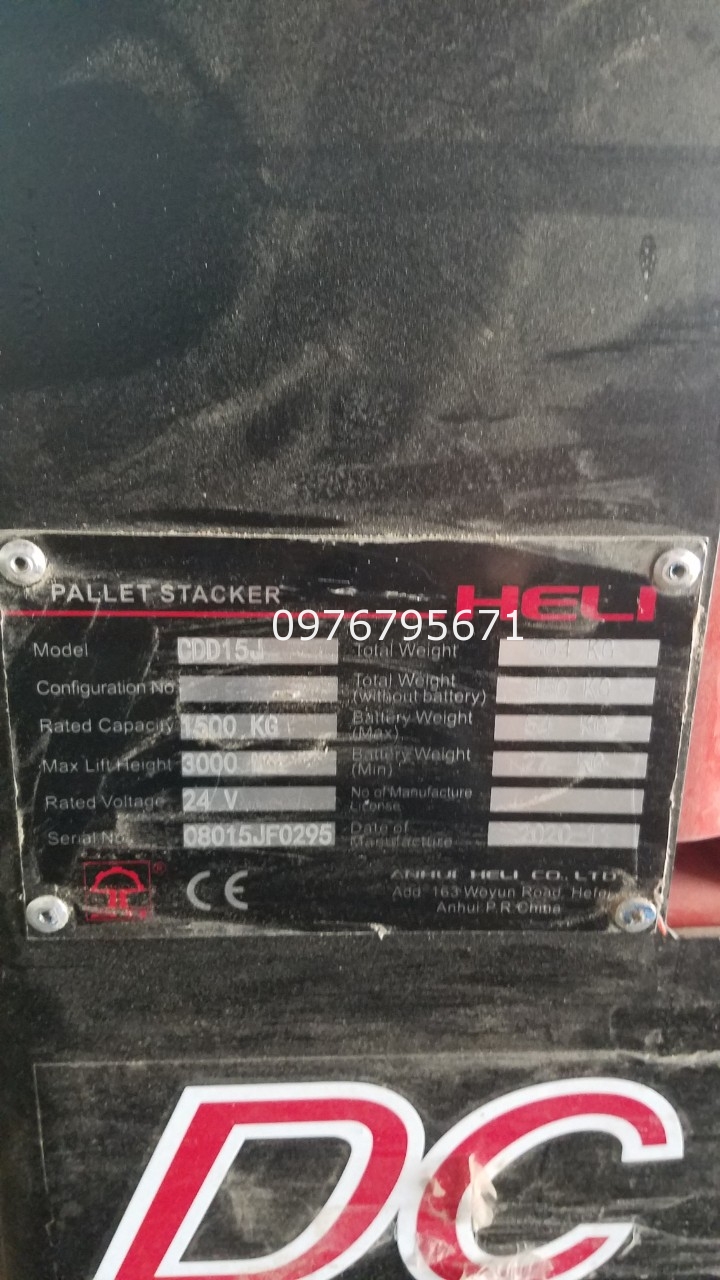 Xe nâng HELI DC DDC 15J Bánh xe nâng 210x83mm
