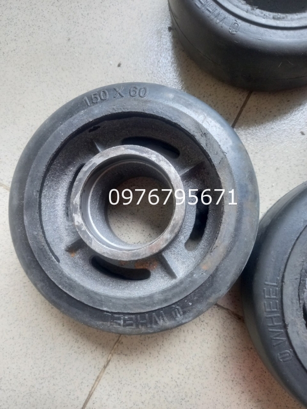 Bánh xe Cao su Gang NTT 150x50 bạc đạn 6203