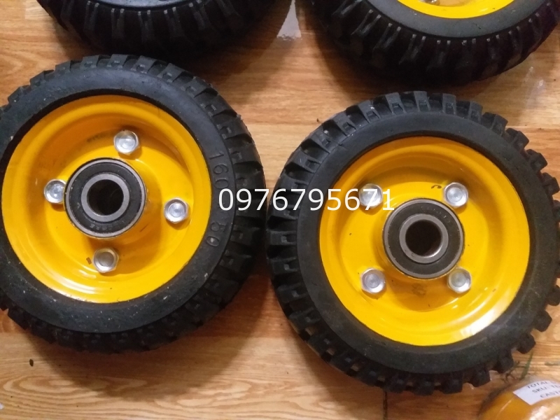 Bánh xe đẩy cao su 160x50 bánh xe cao su chịu lực