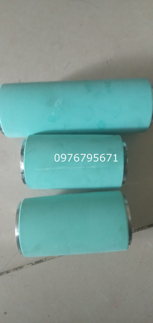 Gia công trục cao su Xanh cho con lăn cao su phi 50mm