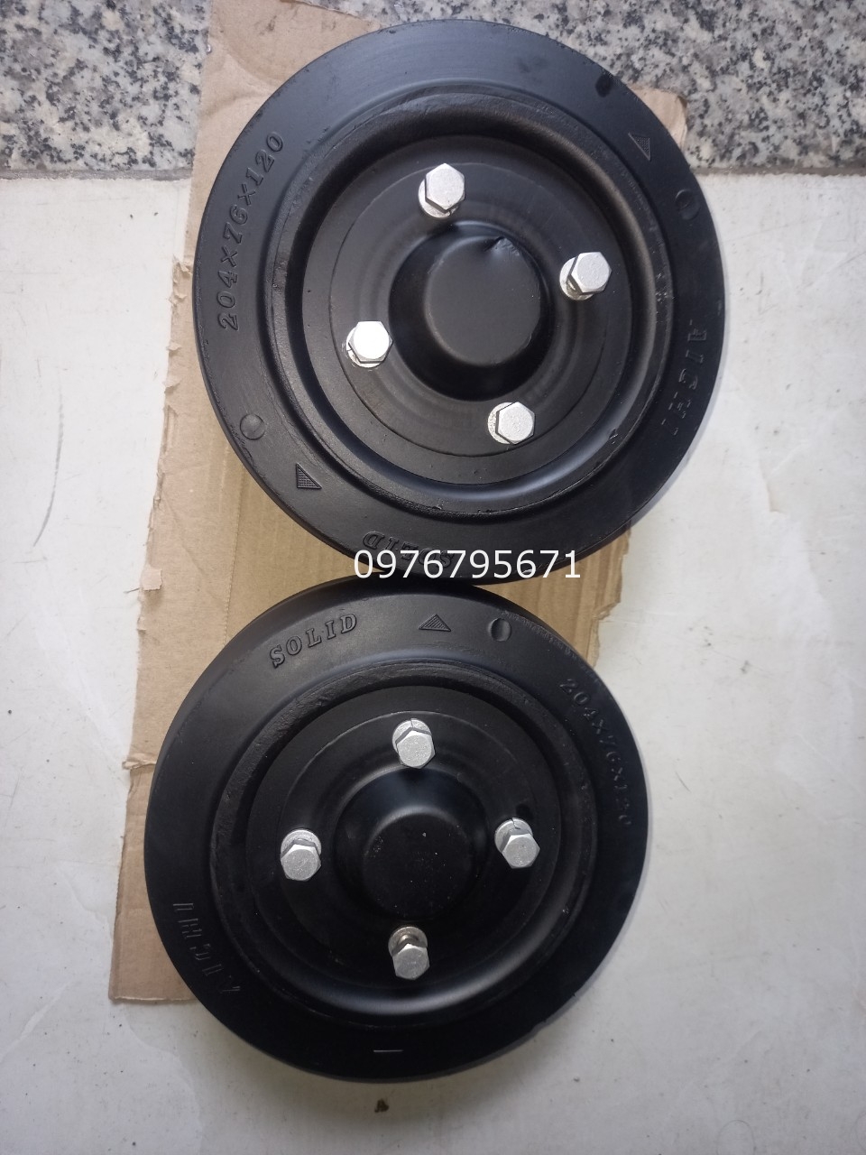 Xe nâng Điện CLACK Bánh cân Bằng cao su 204x76