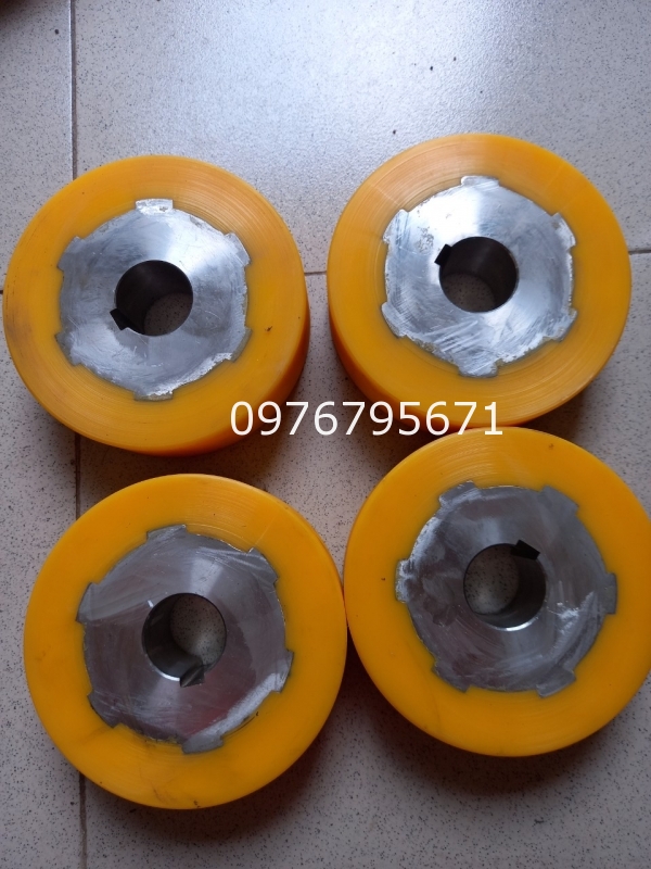 Gia công con lăn PU Thép 160x60mm
