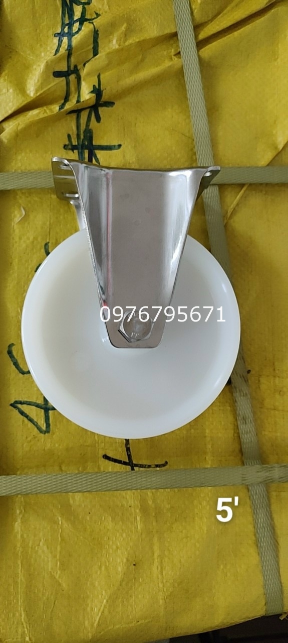 Banh xe đẩy inox 5in bánh xe cố định 125x32