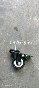 Bánh xe đẩy Ty TPU kim cương đen phi 50 khóa