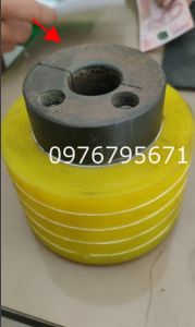 Bọc con lăn PU màu vàng  phi 120x80
