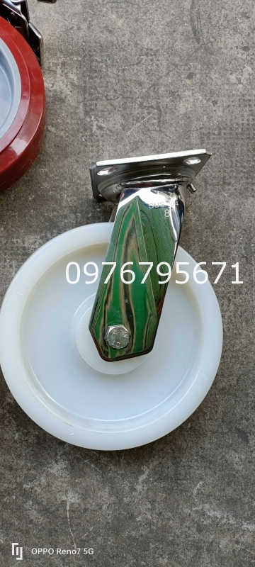 Bánh xe càng Inox 304 xoay khóa PA 200 50mm