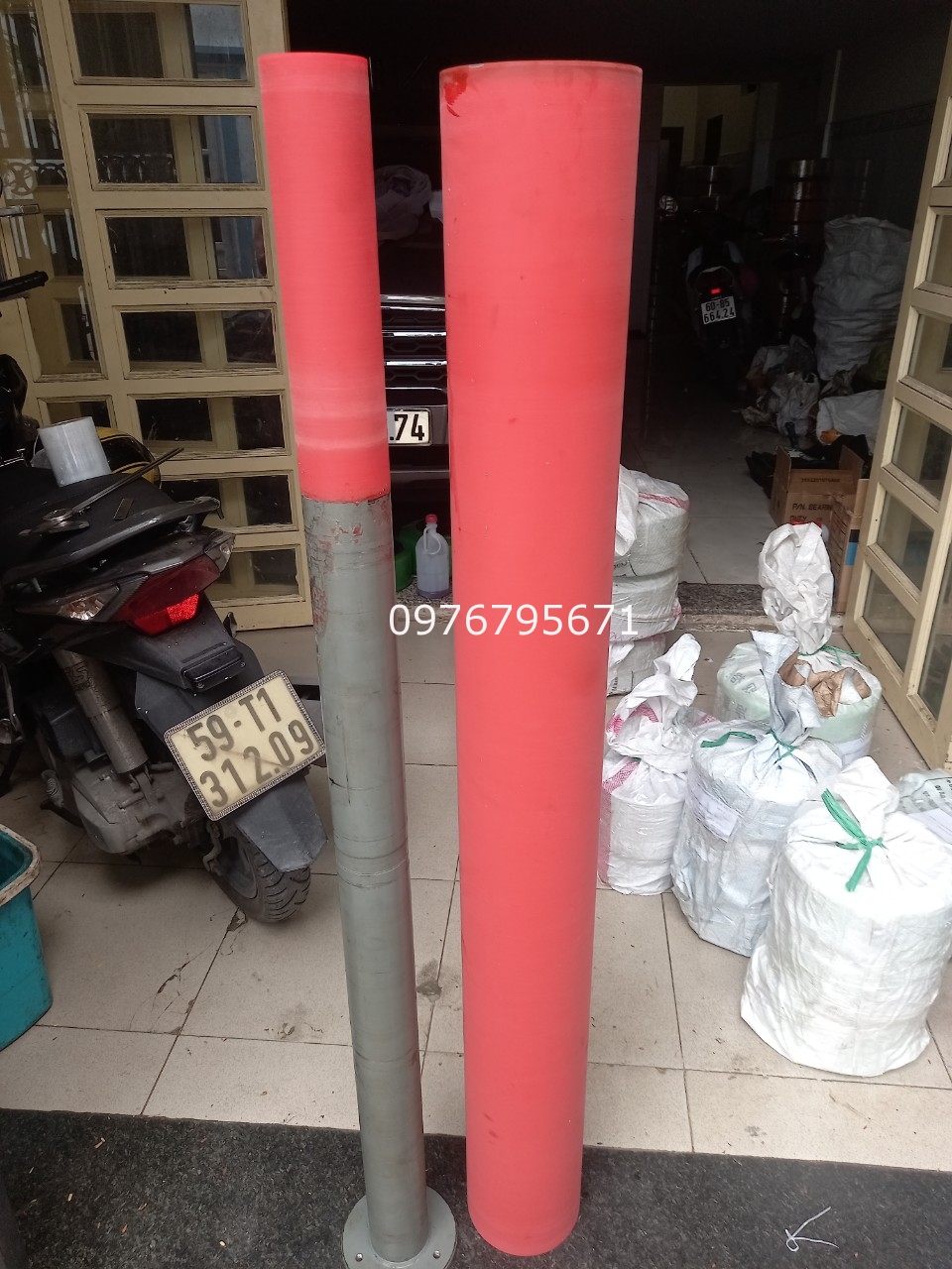 Nhân gia công bọc silicon cho máy ép nhãn phi 104x1850mm