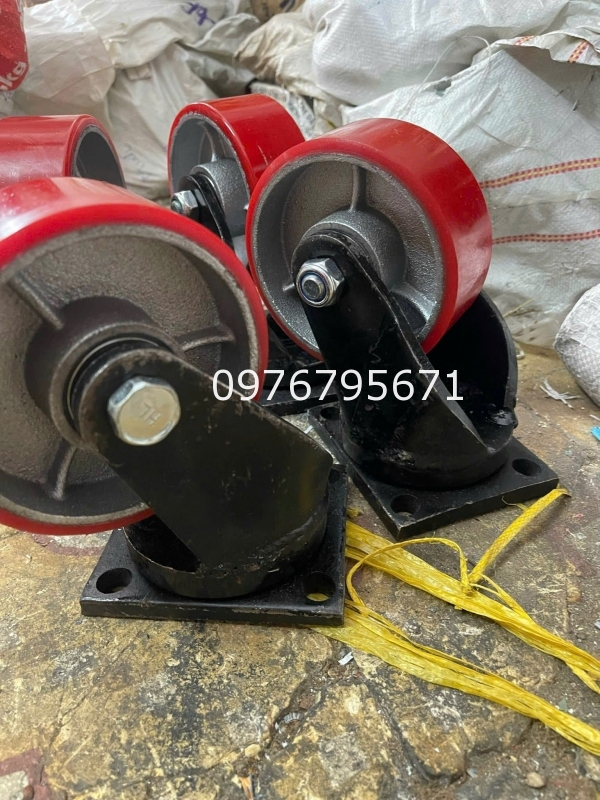 Bánh xe đẩy càng 10mm 130x50 pu gang