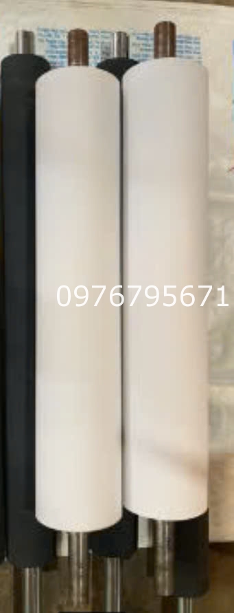 Bọc cao su đắp con lăn Băng Chuyền chịu lưc màu trắng phi 90x1800mm 60 shore