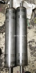 Gia công Trục inox 304 Bọc trục pu phi 110 dài 250mm