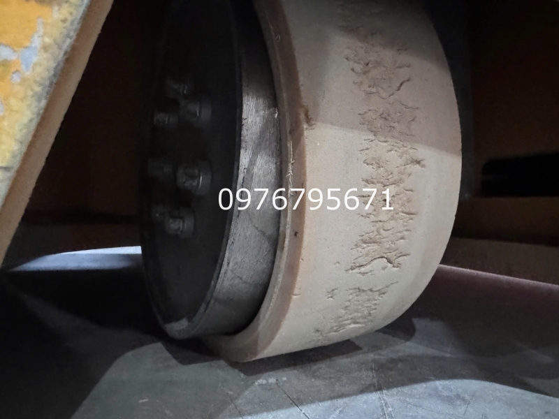 xe nâng điện MGA Đắp bánh xe pu 343x114x80mm