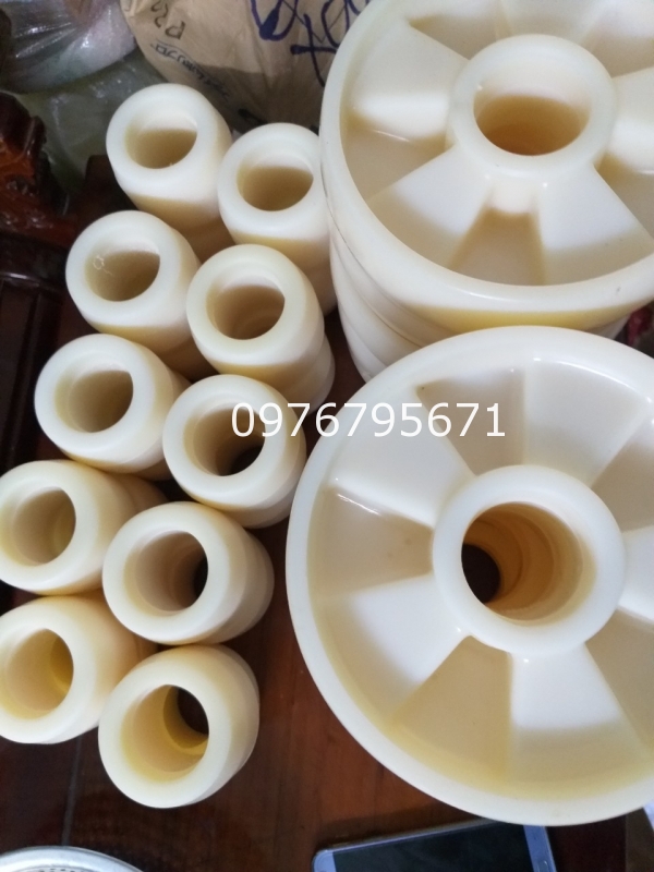 Bánh xe nâng tay bánh xe nylon 180x50 80x70 vòng bi 6204